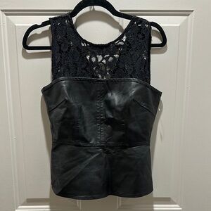 Trina Turk Black Lace Top